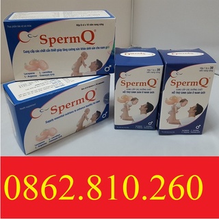 SpermQ – Mạnh tinh trùng,tăng sức khỏe nam giới,giải pháp giảm vô sinh,giúp mang thai tự nhiên,hộp 30 viên [Sperm Q]