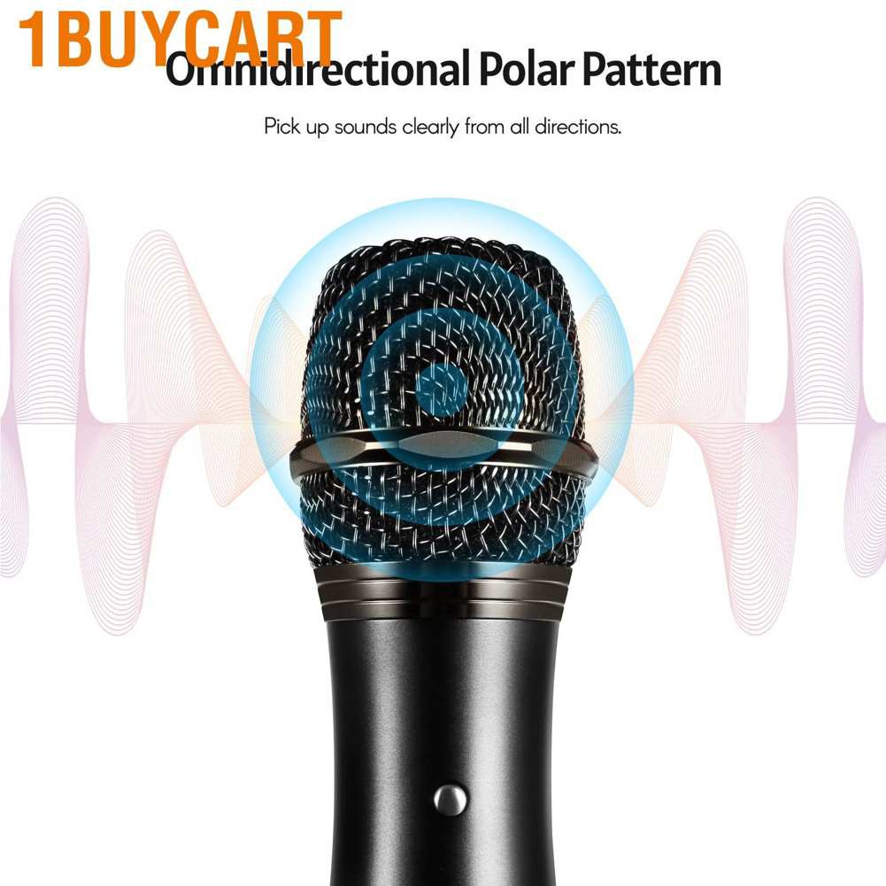 Mic Thu Âm Có Dây Kèm Giá Đỡ 1 Chân Tiện Dụng Chất Lượng Cao