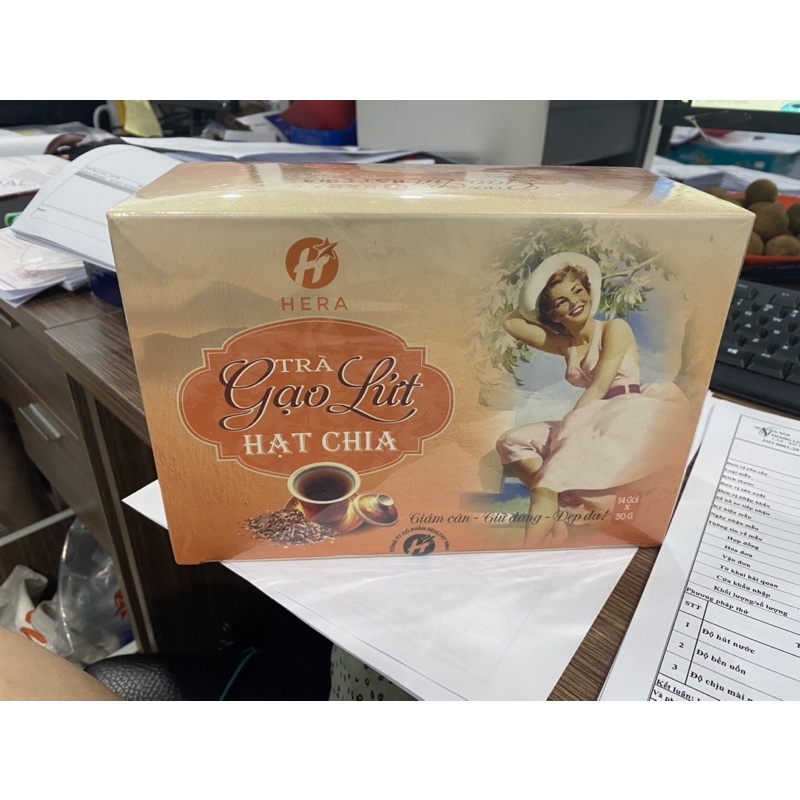 [Chính hãng] Trà gạo lứt giảm cân Hera - Gạo lứt hạt chia Hera - Giảm cân an toàn hiệu quả