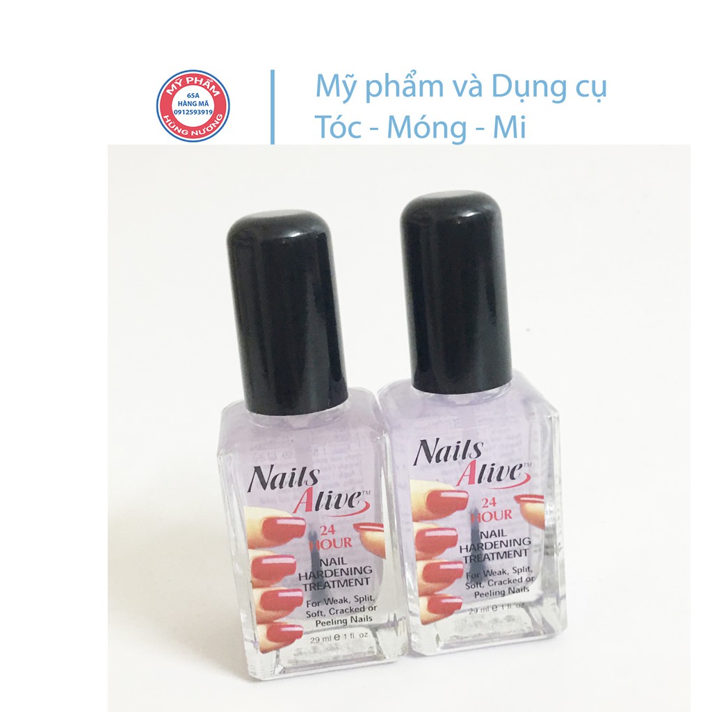 Sơn dưỡng Nail Alive 29ml chai vuông tím thơm