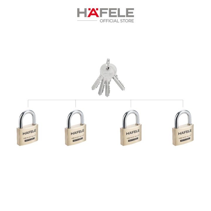 Bộ 4 ổ khoá Keyed Alike HAFELE - 482.01.976