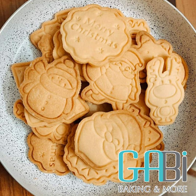 Khuôn nhấn cookie noel 3D 6-8-9 hình