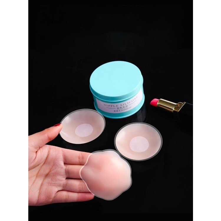 (1 Cặp) Miếng Dán Ngực Silicol MIMILA Miếng Dán Ngực Siêu Chắc Sử Dụng Được Nhiều Lần