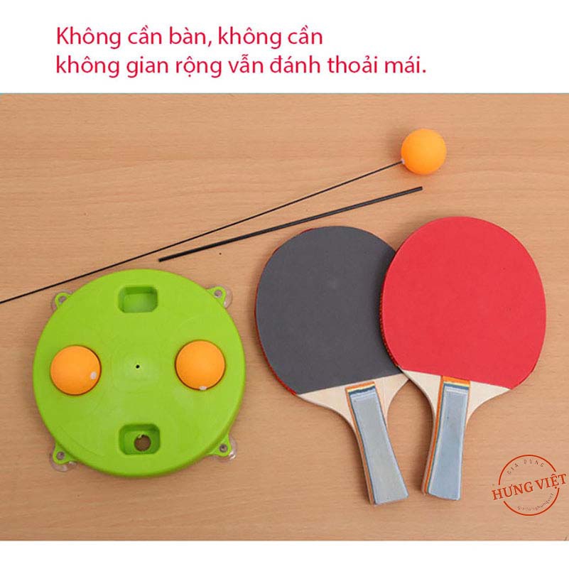 Bộ bóng bàn 2 vợt gỗ, luyện kỹ năng/tập khả năng phản xạ, luyện mắt cho bé, chơi trong nhà hoặc ngoài trời [BÓNG BÀN]