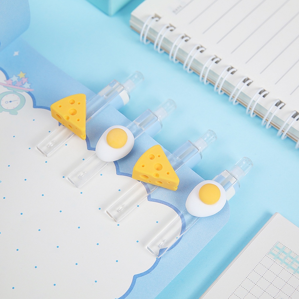 Bút Gel Bấm Mực Đen SeaSalt &amp; Cheese Ngòi Kim Cao Cấp Có Thanh Cài