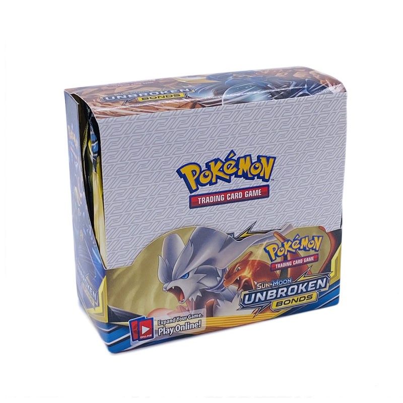 324pcs Pokemones cards Sun &amp; Moon GX Team Up Unbroken Bond Unified Minds Evolutions Booster BoxTrading Cards