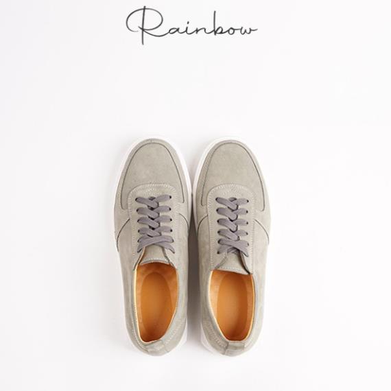 Giày sneaker da lộn Rainbow RBMLS 003 GREY -KJG*)