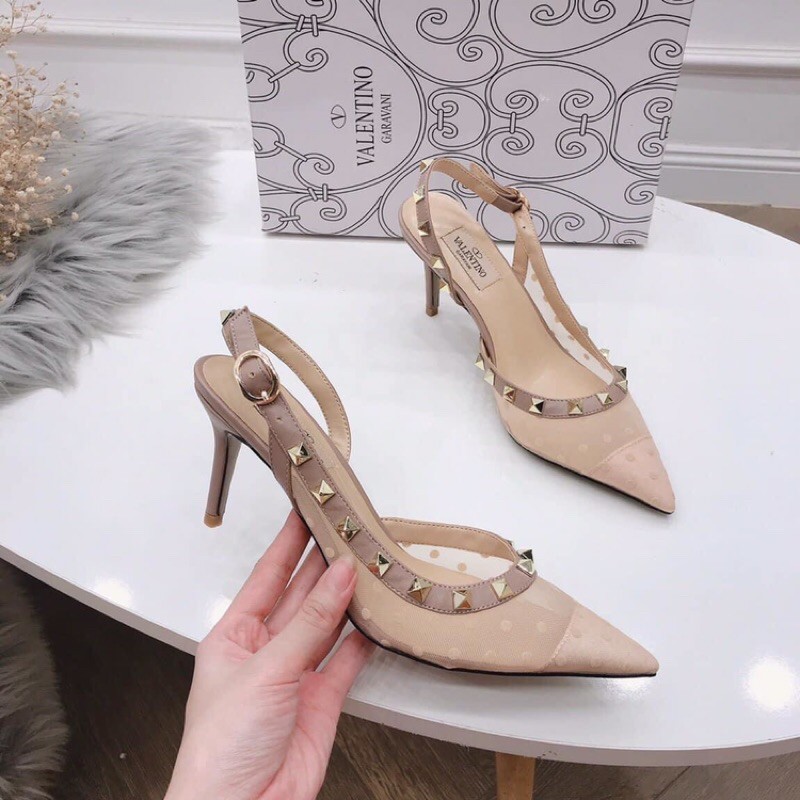 giày cao gót sandanl VLTO đinh lưới