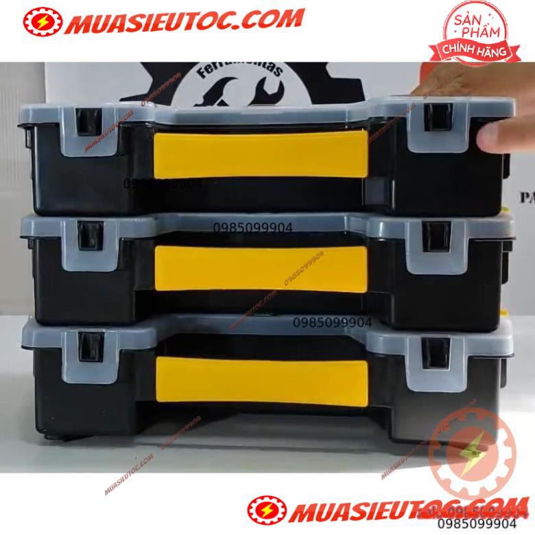 Hộp đồ nghề ghép nối thông mình nhiều ngăn dụng cụ Stanley STST14021- 8 chứa mũi khoan ốc vít linh kiện điện tử