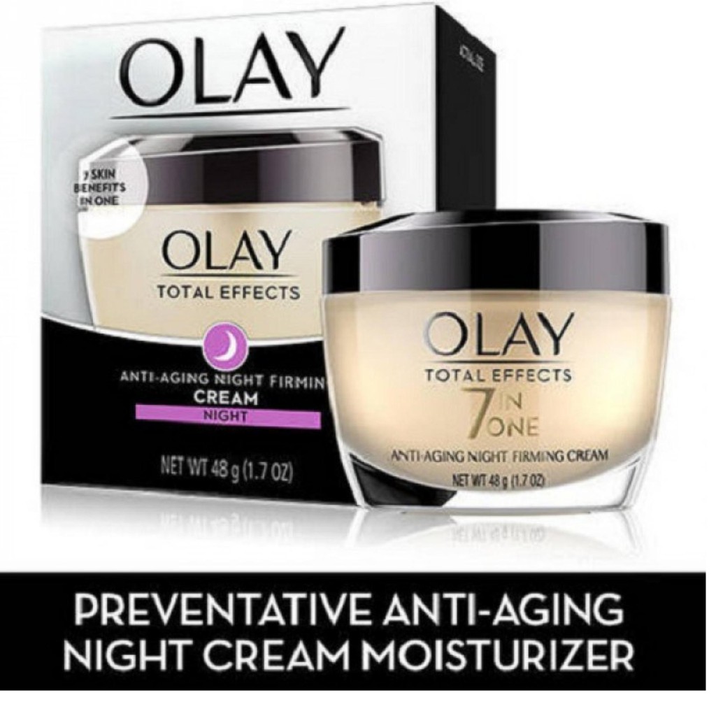 Kem dưỡng làm săn da chống lão hóa ban đêm Olay Total Effects Anti-Aging Night Firming Cream 48g