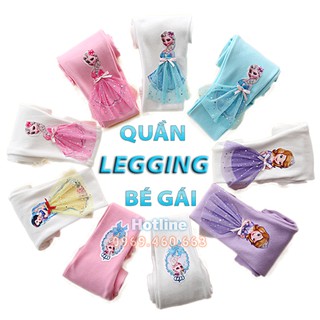 Quần Legging Elsa Cho Bé Gái