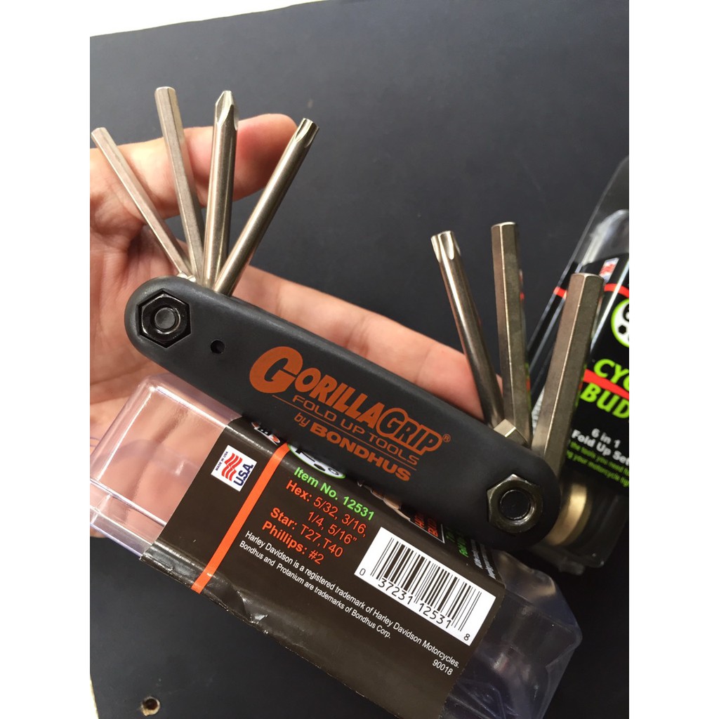 BONDHUS - Bộ Lục giác xếp dành riêng cho Motor Harley Davidson