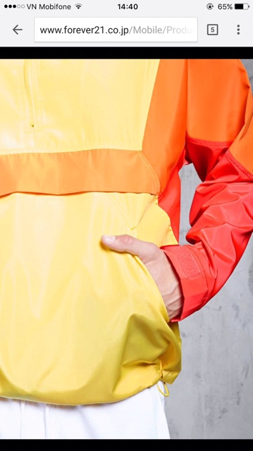 Áo khoác gió F21 authentic