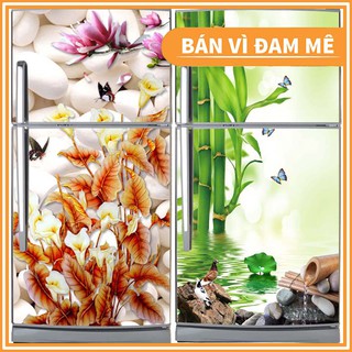🌱Giấy dán tường tủ lạnh hoạ tiết 3D🌱