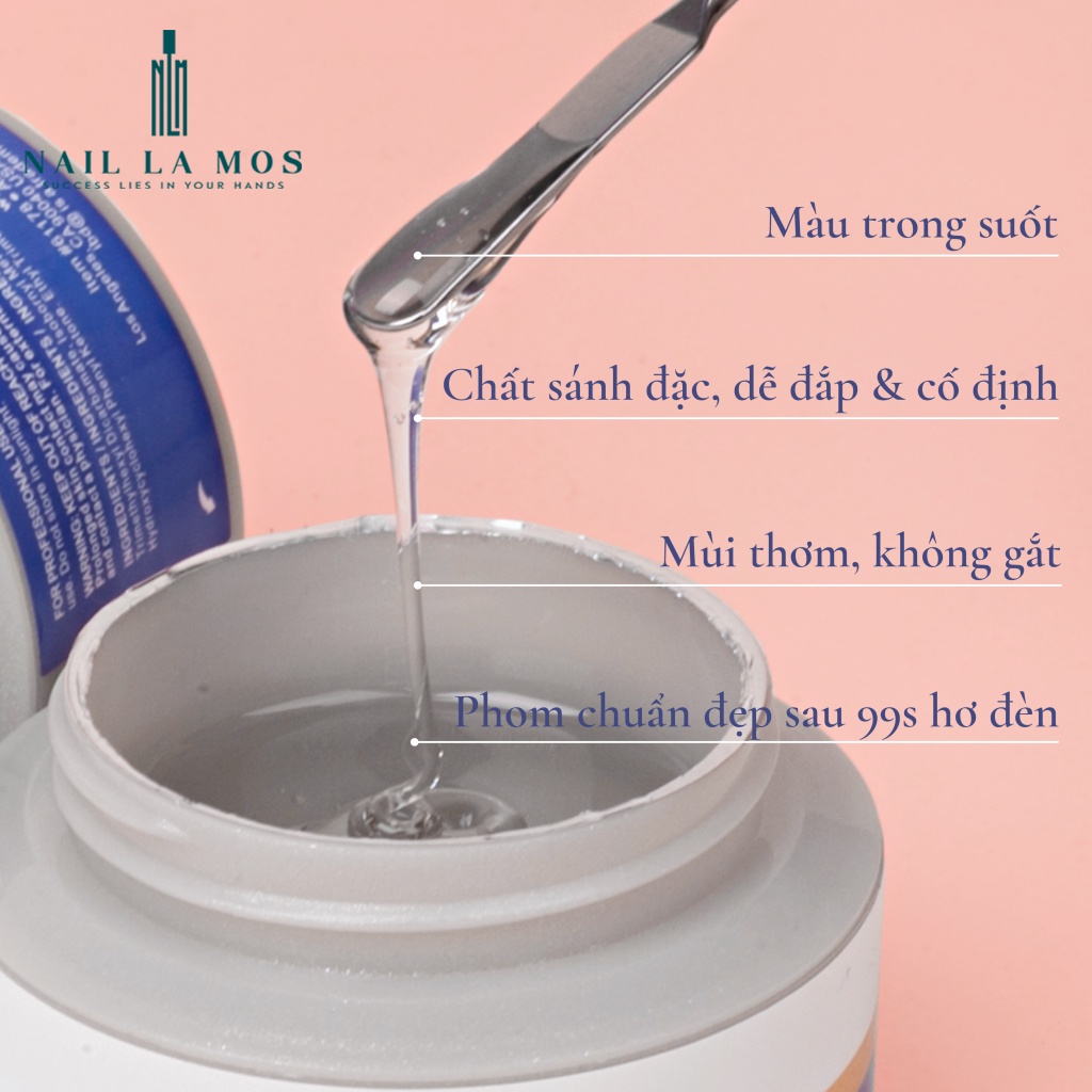 Gel đắp móng IBD 56g loại tốt không nóng không chảy - Màu trong suốt