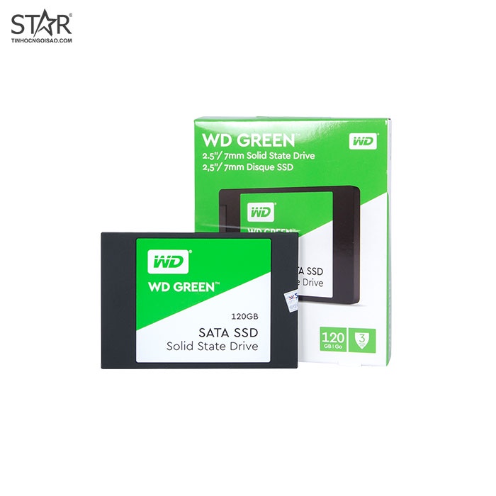 Ổ cứng SSD 120G Western Green Sata III 6Gb/s (WDS120G2GOA)