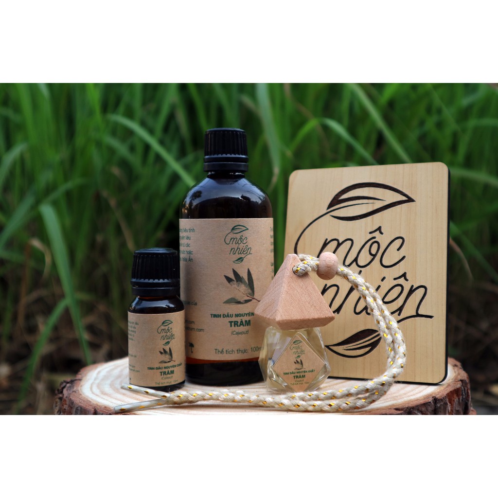 Tinh dầu Mộc Nhiên nguyên chất nhiều mùi 100ml, treo xe, kẹp điều hòa Tinh dầu Sả Chanh, Bạc Hà, tràm, quế
