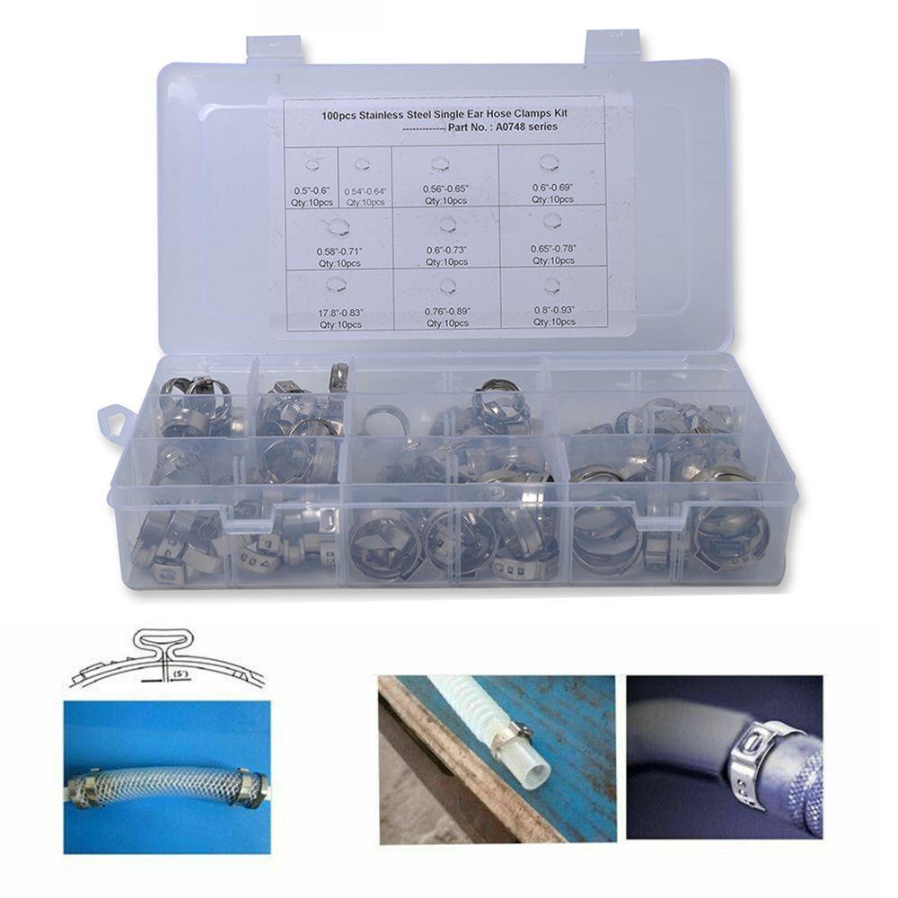 MYRONGVN Hộp 100 / 100 Kẹp Ống Nước Nhiều Màu Sắc