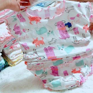 Combo 3 bộ đồ thun sơ sinh, vãi chất, thoáng mát, đồ sơ sinh cho bé gái hiệu hotga