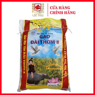 Gạo Đài Thơm 8 Cao Cấp-Bao 10kg-Gạo Thơm Thượng Hạng