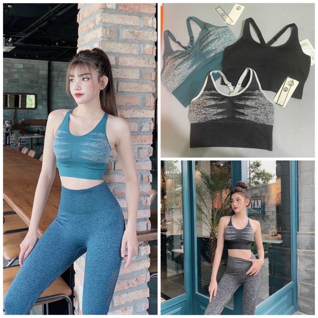 Áo bra thể thao 2 dây mã 027 hàng nhập tập gym, yoga, chạy bộ, aerobic