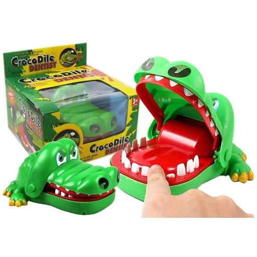 Đồ chơi cá sấu cắn tay vui nhộn xả stress loại to, đồ chơi khám răng cá sấu chất lượng cao