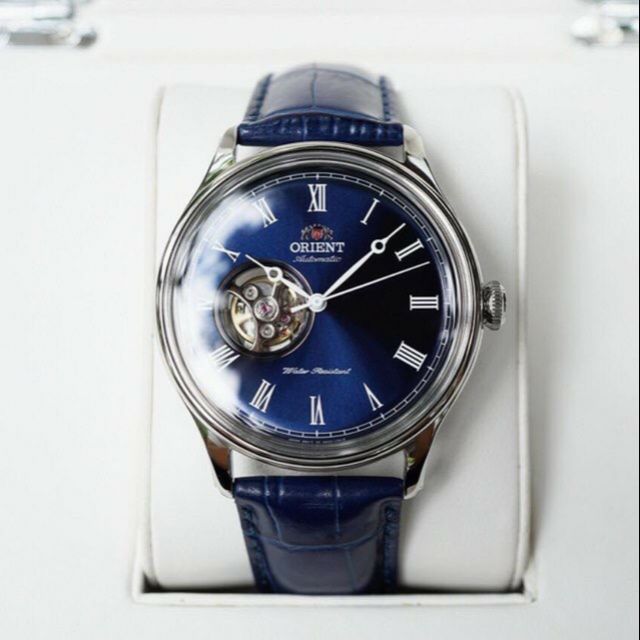 Đồng hồ nam orient automatic caballero FAG00004D0 mawtj xanh dây xanh biển ấn tượng