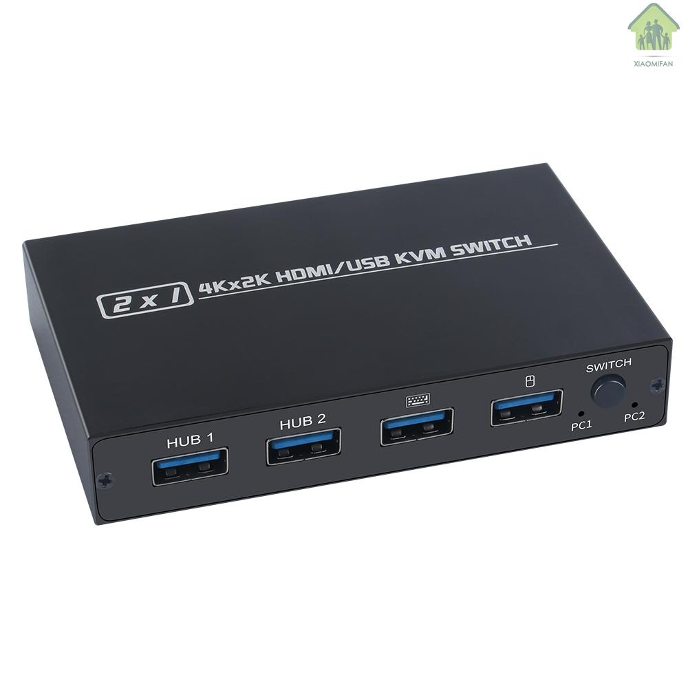 Bộ Chuyển Đổi Hdmi / Usb Kvm 2kx4k 2 Hosts Share 1 Màn Hình Hiển Thị Và Bàn Phím Và Chuột Na Aimos Am-Kvm 201cl