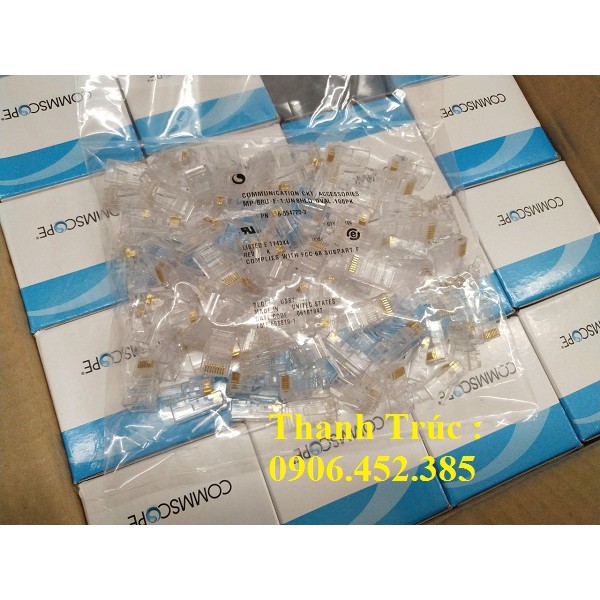 Hạt mạng cat6 Commscope chân đồng cao cấp
