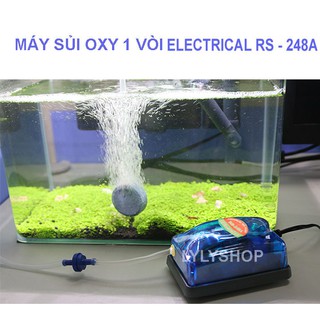 Máy sục khí bể cá mini Rs electrical RS-248A ( 3W - 2.5L/PHÚT) cung cấp oxy cho hồ thúy sinh