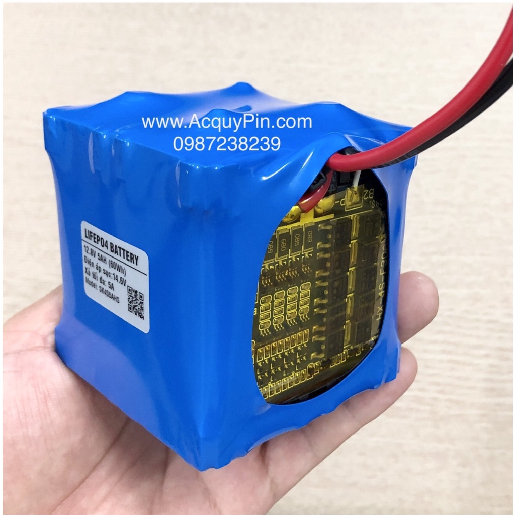 Khối Pin sắt LifePO4 12V 6Ah chuyên dụng cho UPS