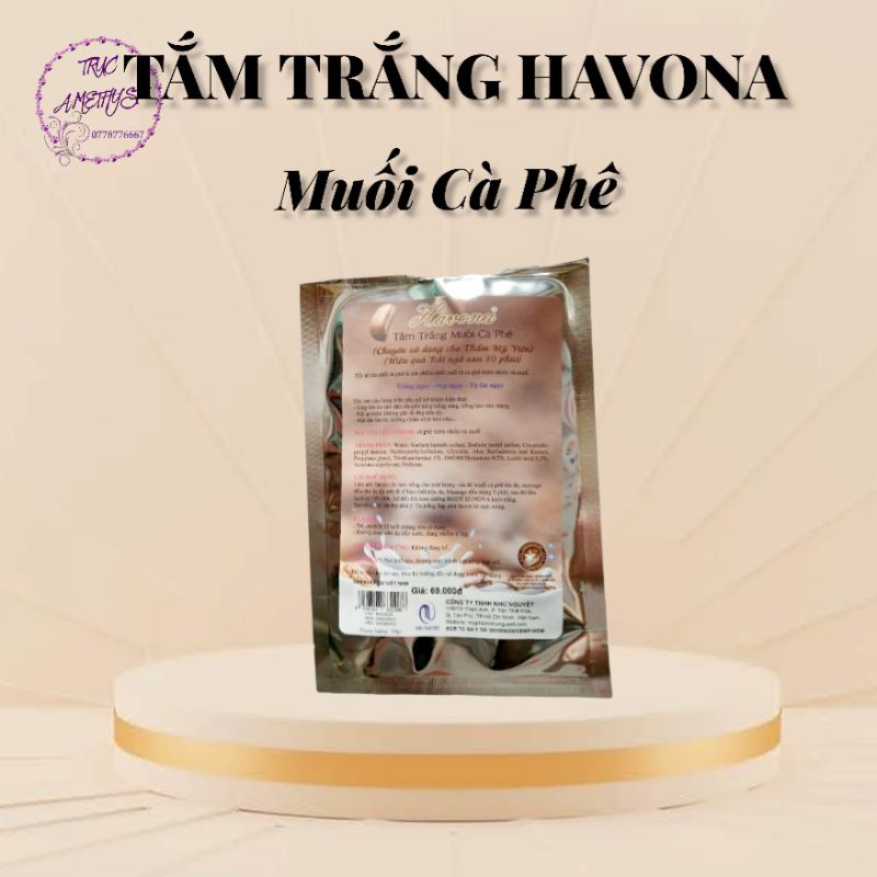 COMBO 10 SET SỮA TẮM TRẮNG DA HAVONA MUỐI CÀ PHÊ