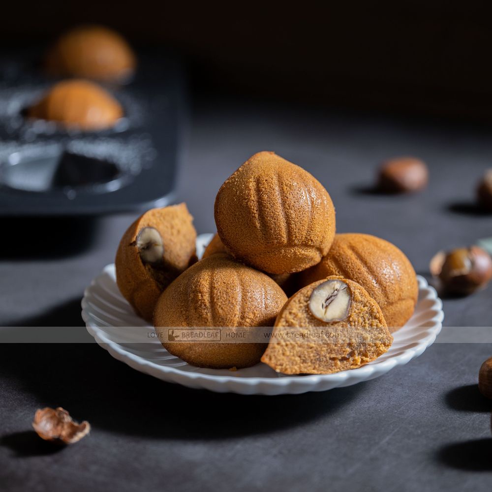 Khuôn Madeleine Nướng Bánh Chống Dính Breadleaf 9 Ô Hình Hạt Dẻ