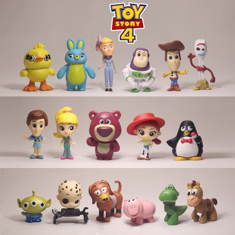 Set 17 mô hình đồ chơi nhân vật trong phim hoạt hình toy story phần 4