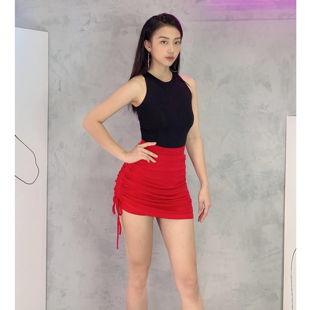 Chân Váy Nhún Nữ BUSY Cotton Thun Nhúng Co Giãn CVN | BigBuy360 - bigbuy360.vn