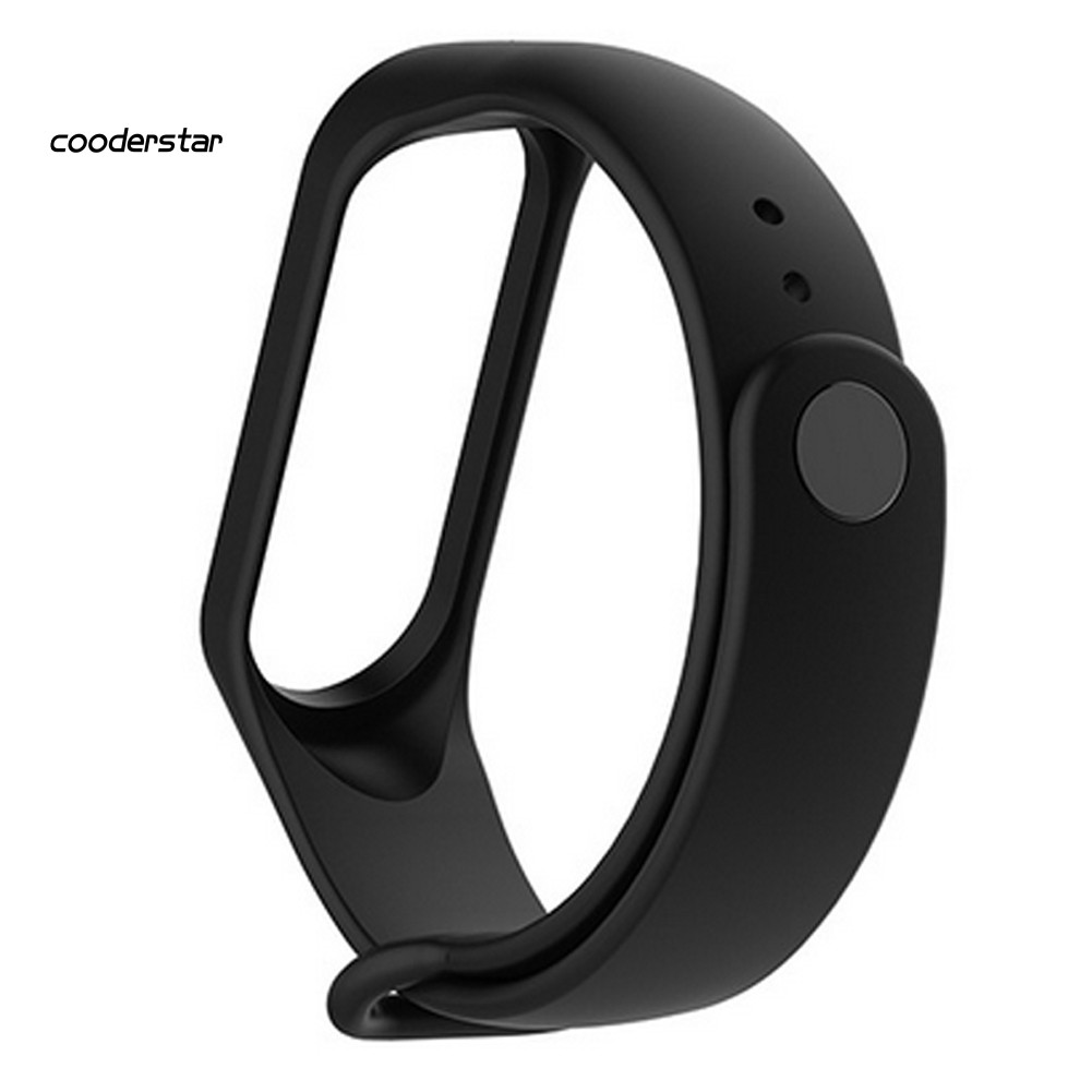 Dây Đeo Silicon Màu Trơn Tiện Lợi Cho Đồng Hồ Thông Minh Xiaomi 3 / 4