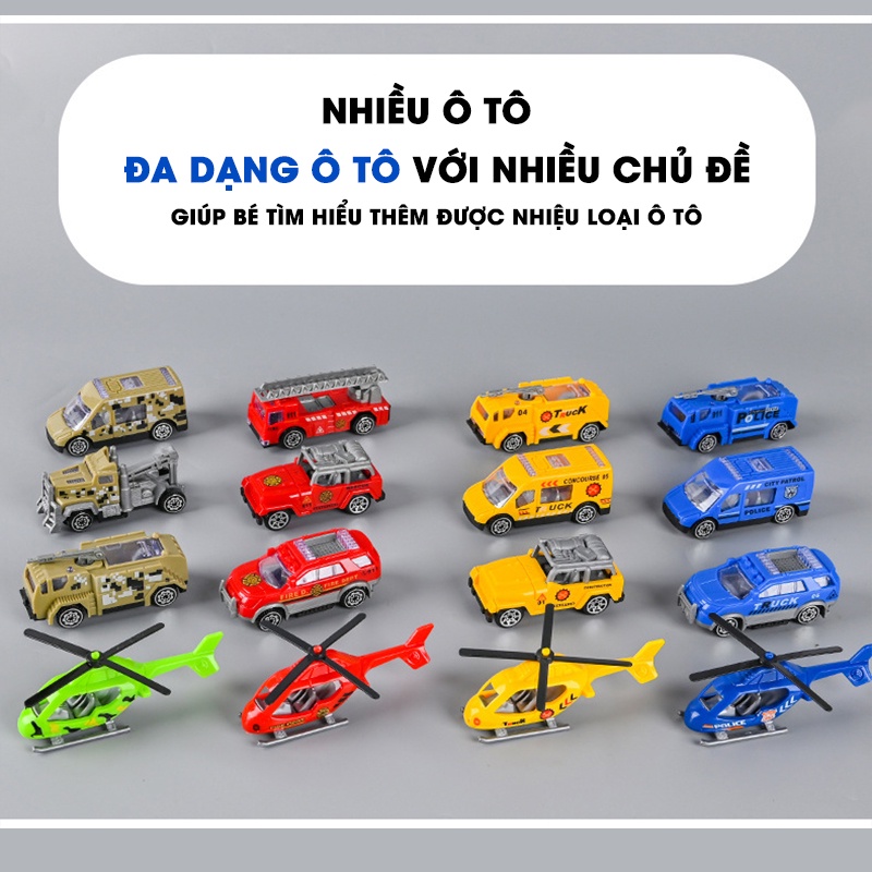 Mô Hình Máy Bay Biến Hình Kèm Nhiều Ô Tô Cảnh Sát, Cứu Hoả Siêu Đẹp Kích Cỡ Lớn Cho Trẻ Em.