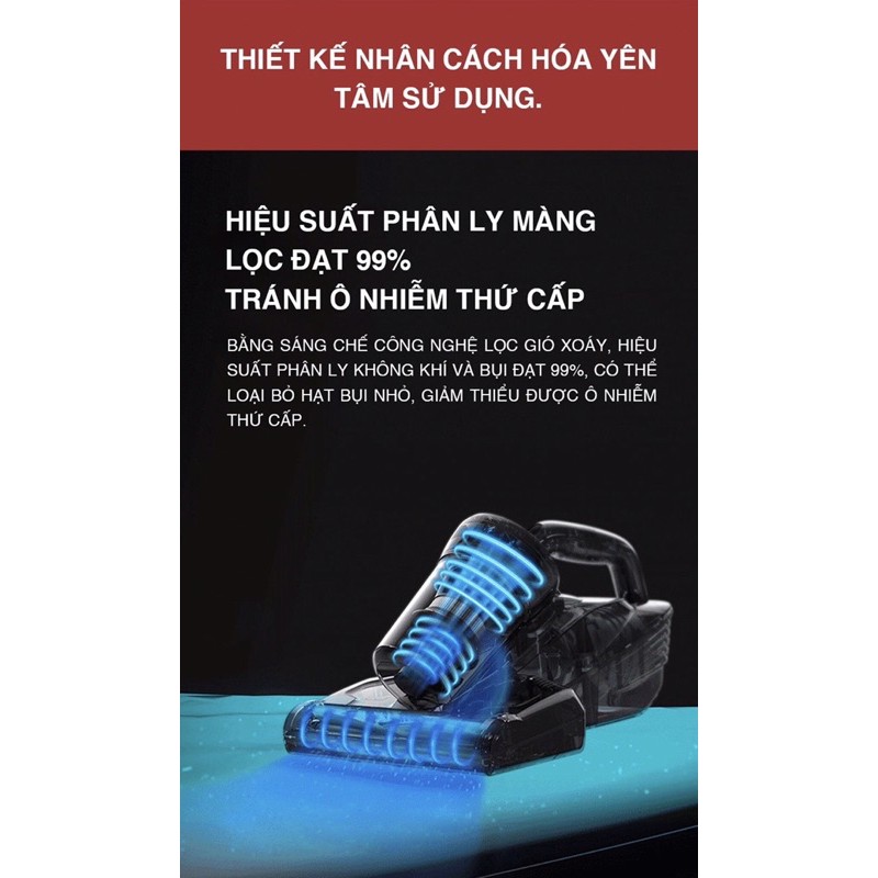 Máy hút bụi giường Tiross Thế hệ 2 TS9305