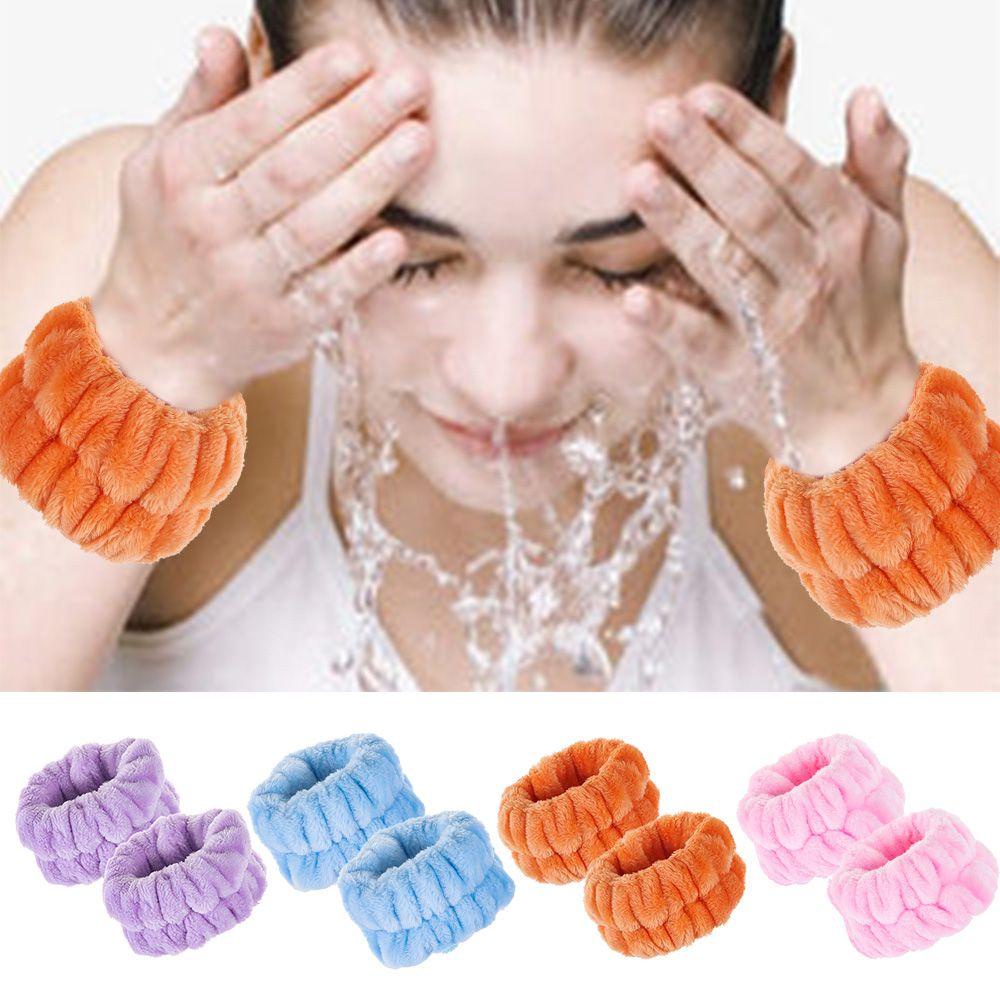 Maxg Băng Đô Đeo Cổ Tay Rửa Mặt / Cổ Tay Dạng Lỏng Ngăn Ngừa Đổ Mềm Để Rửa Mặt Khi Tập Yoga Chạy Bộ Rửa Mặt