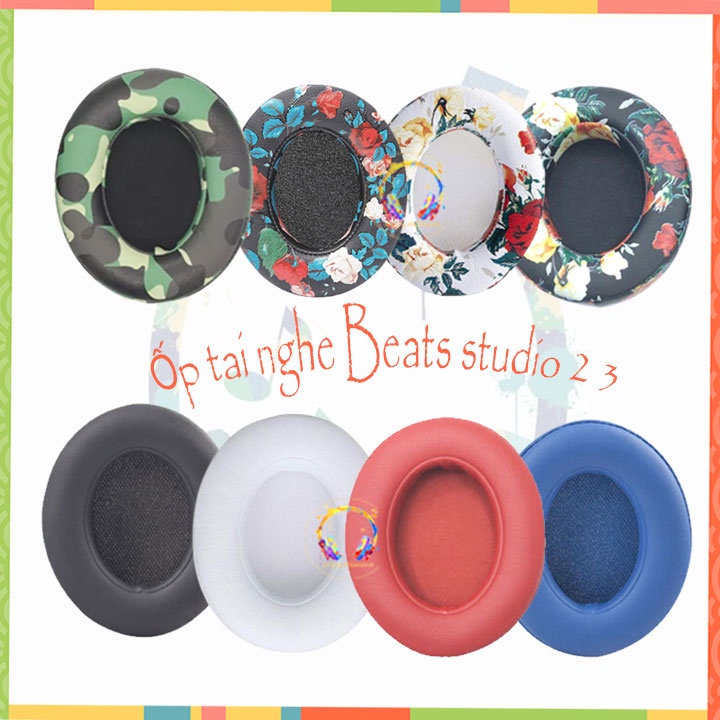 Đệm tai nghe beats studio 2.0 3.0_ 1 cặp ốp da cho tai nghe beats studio 2/ 3