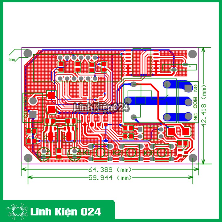 Module Tạo Trễ - Chuyển Mạch Điều Khiển Relay 12V Thời Gian Thực DS3231