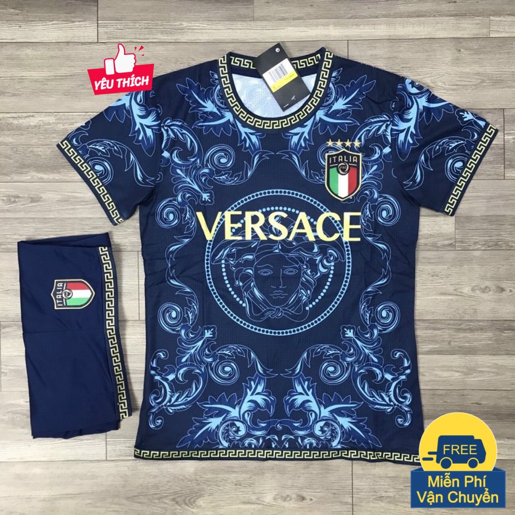 Bộ Áo Đá Banh Italia Nam Phong Cách Trẻ Trung Cá Tính Mới Nhất - Áo Đá Bóng Đẹp 2022 pp Bởi Be Happy Sport ITA001