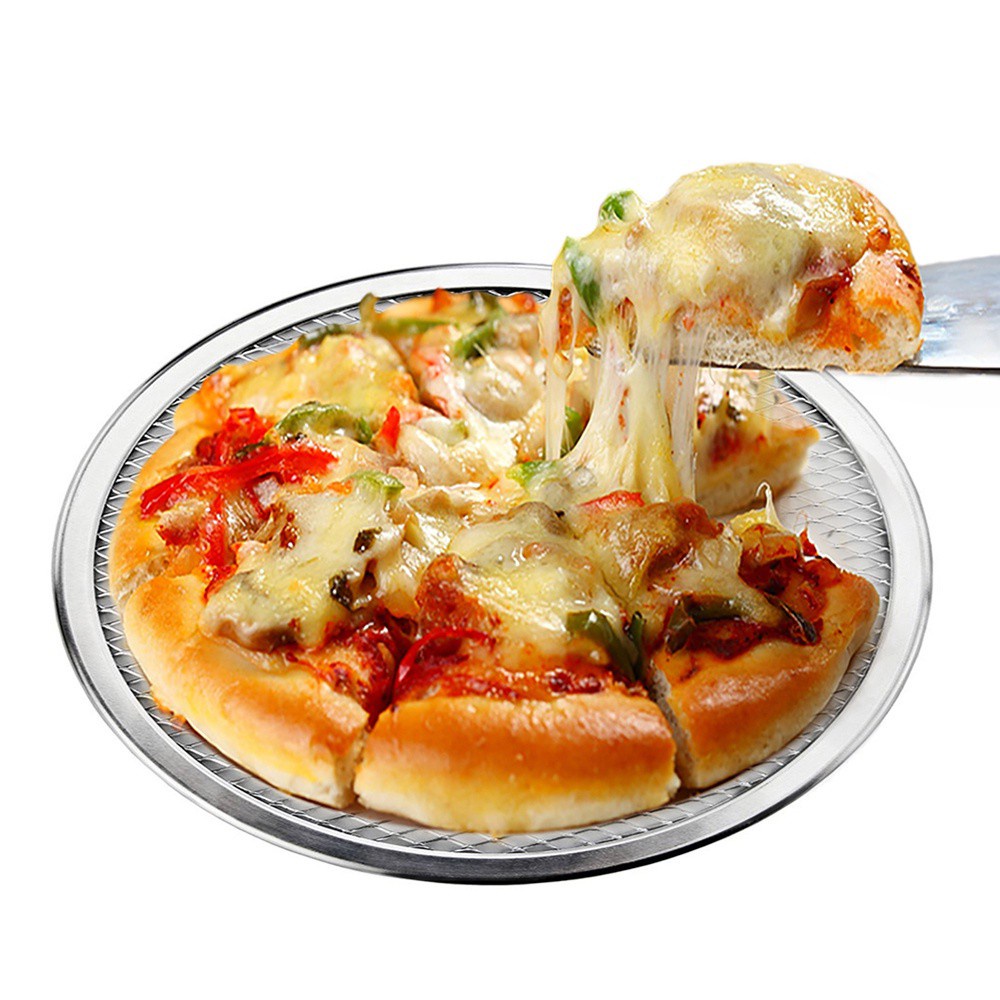 Epoch Khay Nướng Bánh Pizza 6 / 7 / 8 / 9 Inch Bằng Nhôm Dạng Lưới Không Đường May