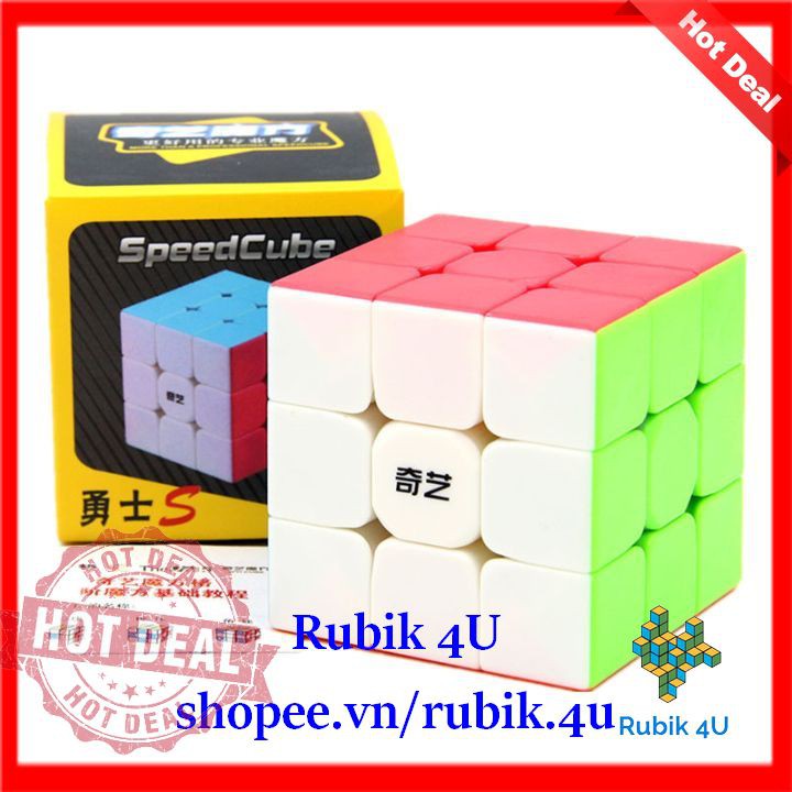 Rubik 3x3x3 QiYi Warrior S - Rubik 3x3 không viền QiYi