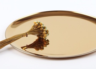 Khay decor màu gold