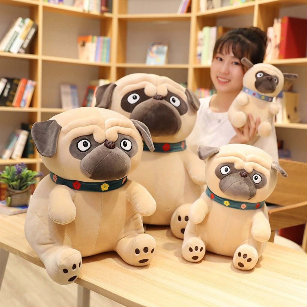 Chó Bông Mặt Xệ Pug Mềm Mịn Dễ Thương - TB32