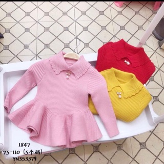 Áo váy len cho bé 2-5 tuổi