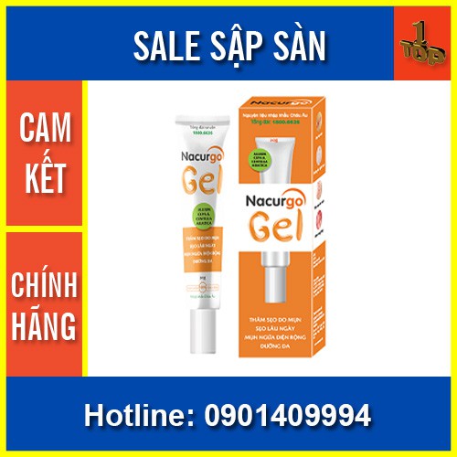 🔹 Nacurgo Gel - Dược Chất Thiên Nhiên Châu Âu (Tuýp 20g)