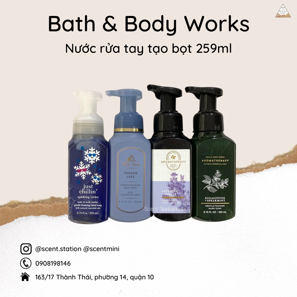 Nước rửa tay tạo bọt Bath and Body Work 259ml