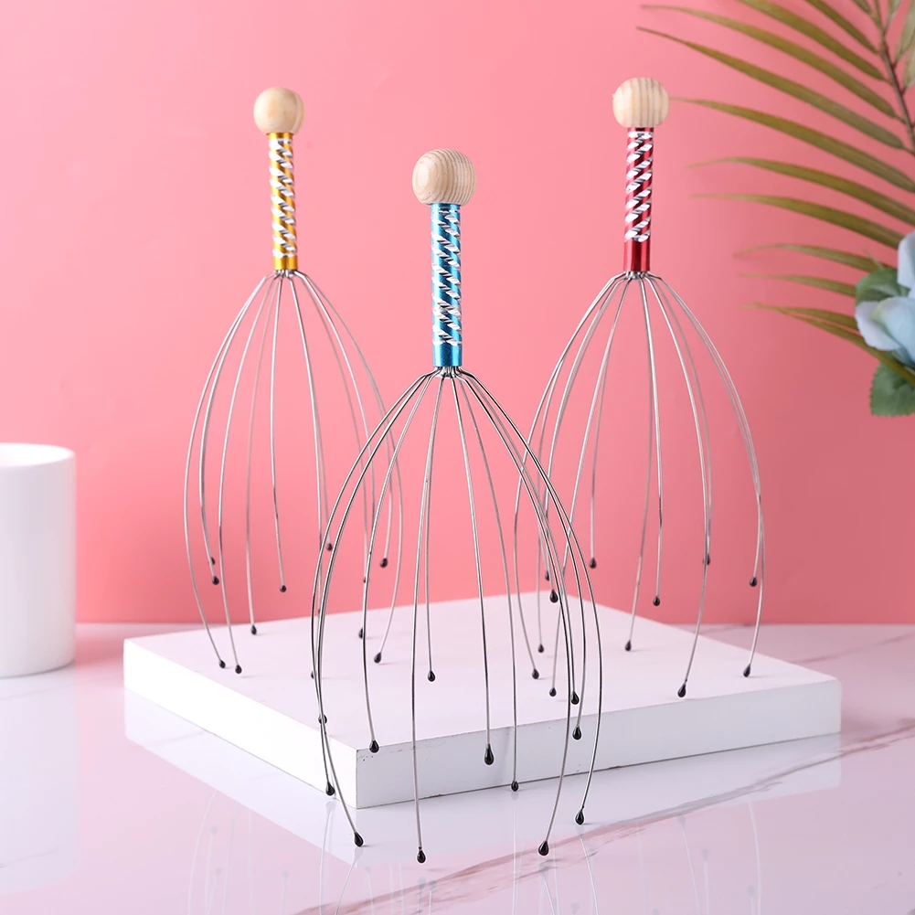 [Hàng mới về] Dụng cụ mát xa đầu hình bạch tuộc sáng tạo tiện dụng